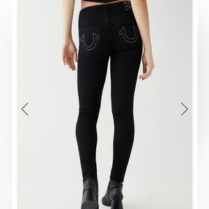 🖤 True Religion Jennie Mid Rise Curvy Skinny Jean - Black - Like New